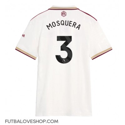 Dres Arsenal Cristhian Mosquera #3 Tretina pre Ženy 2025-26 Krátky Rukáv Dres Arsenal Cristhian Mosquera #3 Tretina pre Ženy 2025-26 Krátky Rukáv